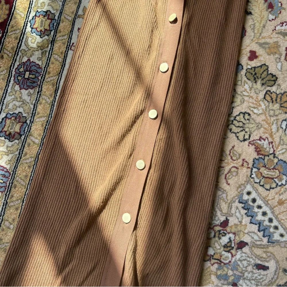 Alice and Olivia Button Up Rib Knit Dress NWT - Picture 8 of 11